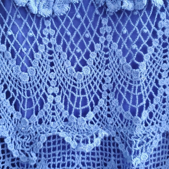 Blue crochet dress - Picture 4 of 6